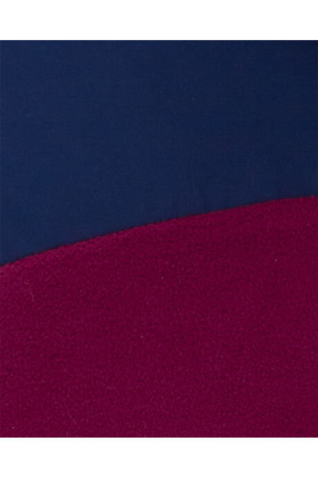 Campera de micropolar, diseño colorblock. Talles 6-8 Sin color