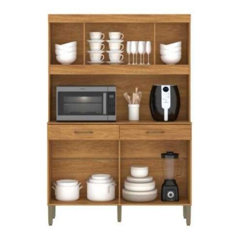 Kit de Cocina Movelmax Laura 1,20 m 8 Puertas Cinamomo Grafito