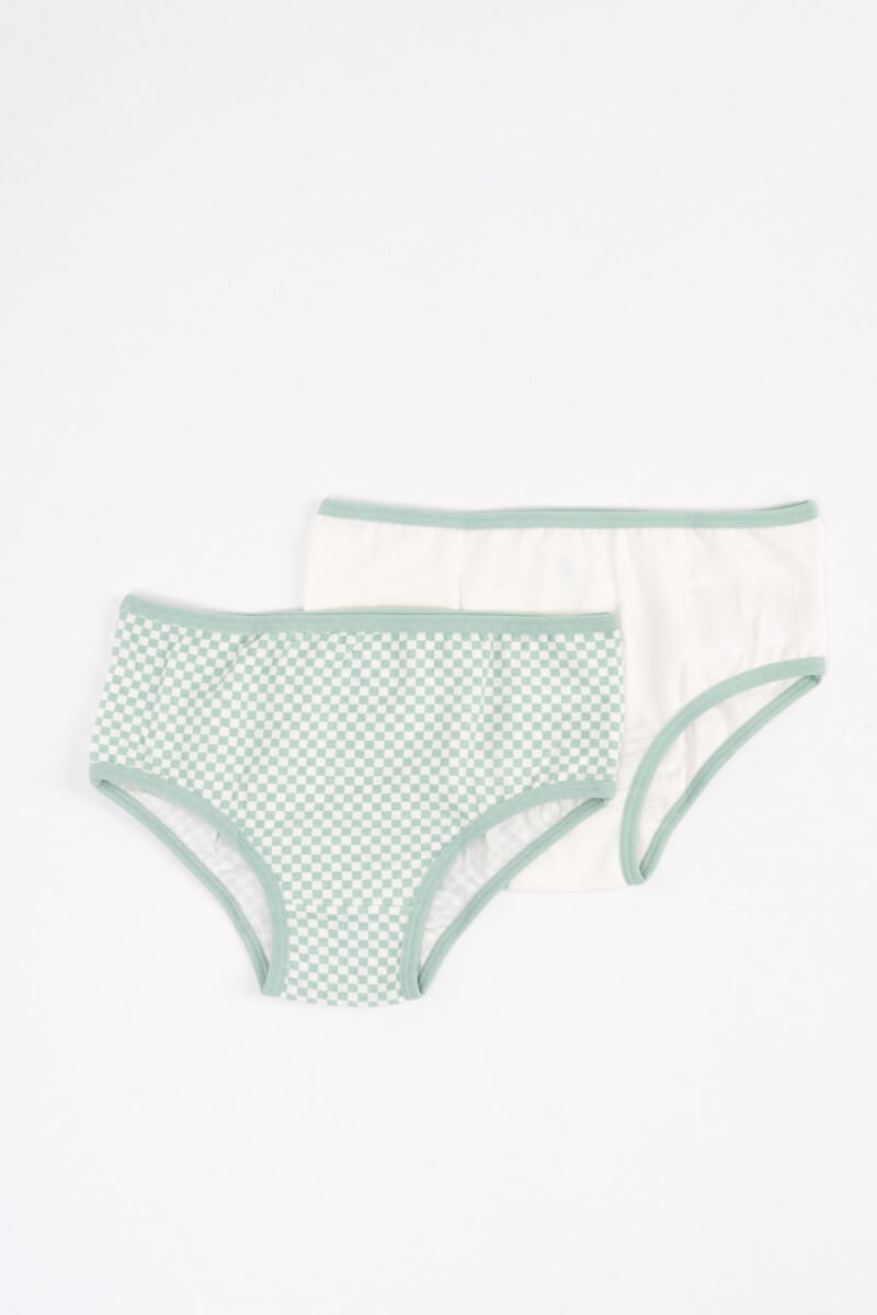 Bombachas pack x2 Verde Agua