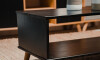 Mesa De Living Minimalista - Madera Maciza - Linea Dublin - Negro Mesa De Living Minimalista - Madera Maciza - Linea Dublin - Negro
