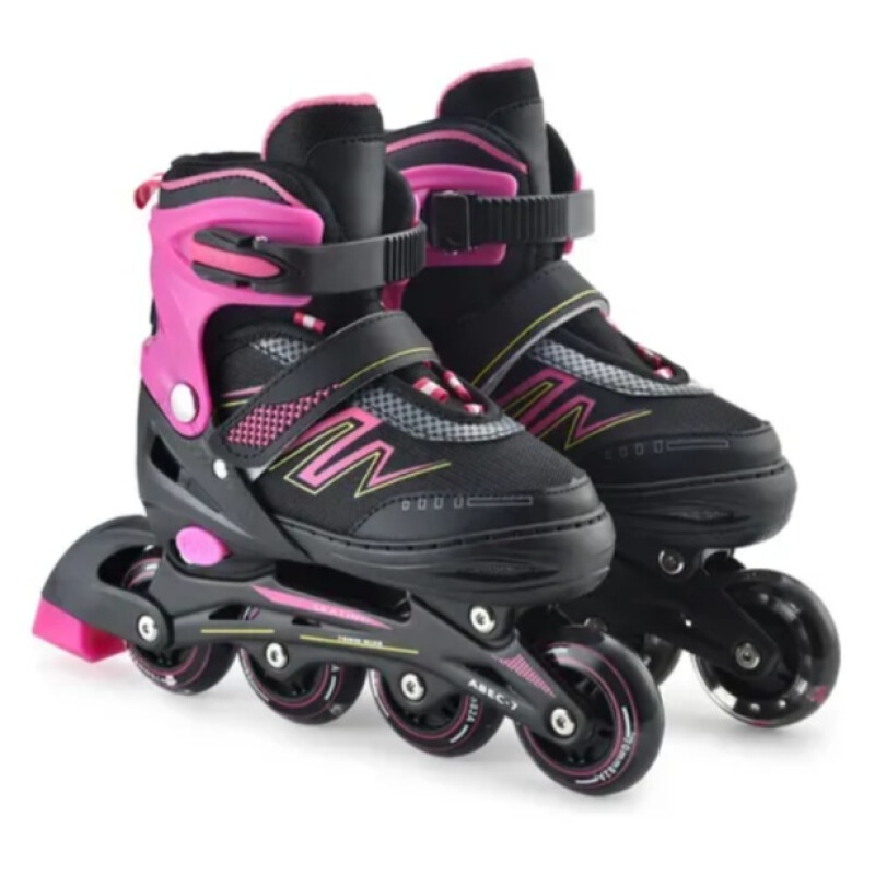 Rollers Patines Ajustables Con Luces Infantil talle M Rollers Patines Ajustables Con Luces Infantil Talle M