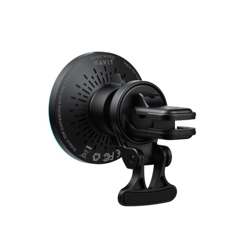 Cargador inalambrico Havit W3032 magnetico negro p/ auto Cargador inalambrico Havit W3032 magnetico negro p/ auto