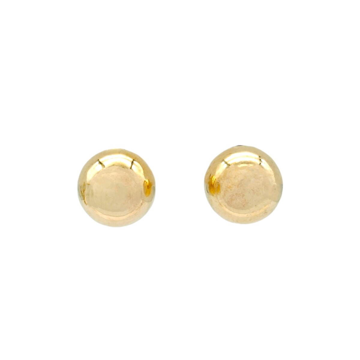 Caravanas oro Bolas - Oro bajo - Sin piedra- CA8009 - sinpiedra 