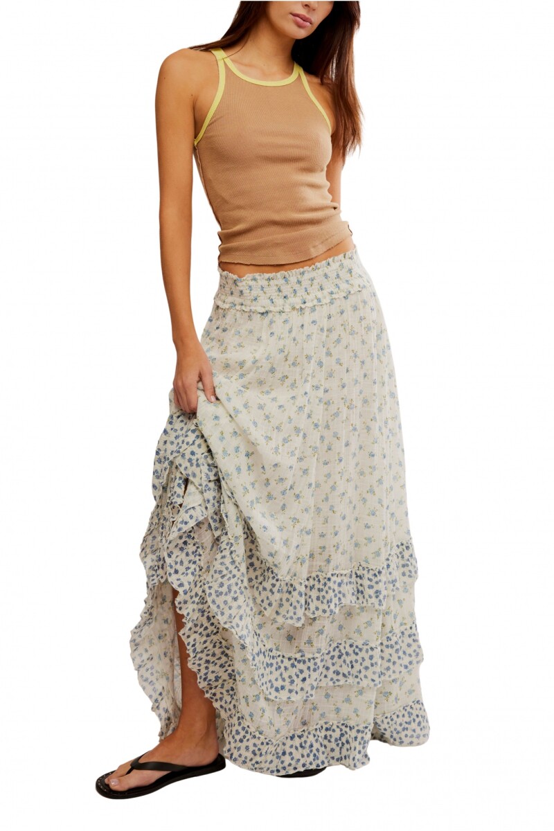 Pollera Brynn Maxi Marfil