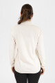 Campera polar mujer beige Beige