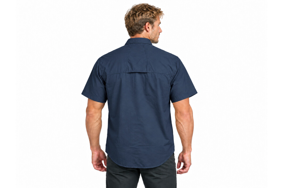 CAMISA HUNTER M CORTA UV+50 Azul