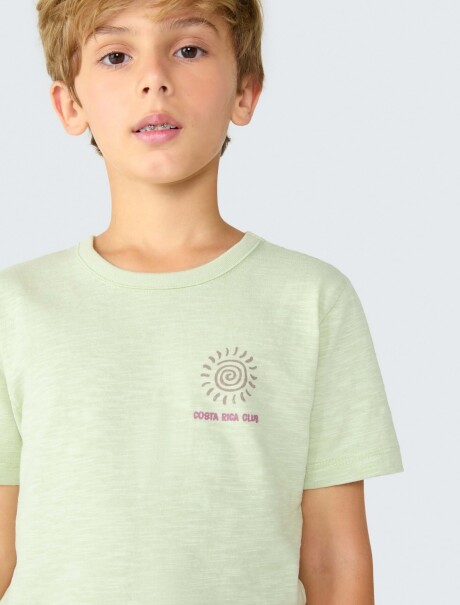 CAMISETA INFANTIL CON ESTAMPA VERDE