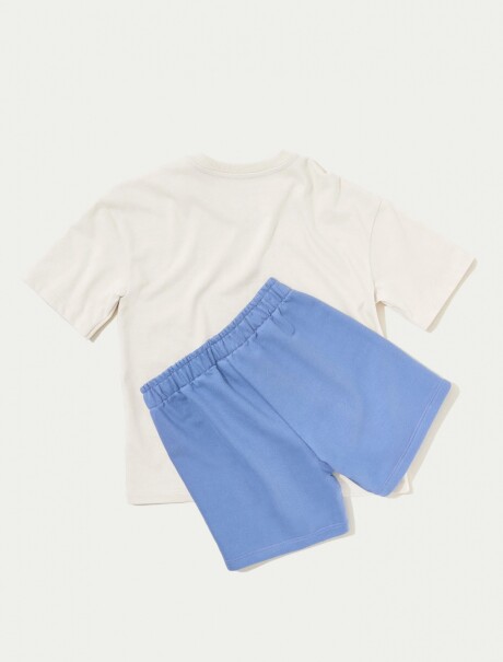 CONJUNTO INFANTIL CON ESTAMPA BEIGE