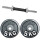 Set Mancuerna Maciza Cromada C/ Roscas + 10 Kg Pesas 2 discos de 5kg