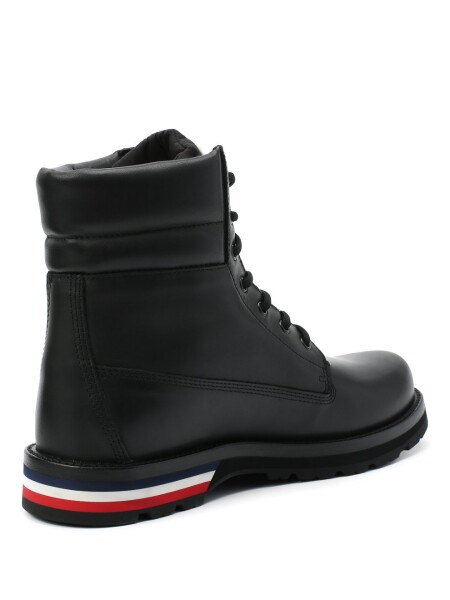 Moncler -Botas de cuero acordonadas, Vancouver Negro