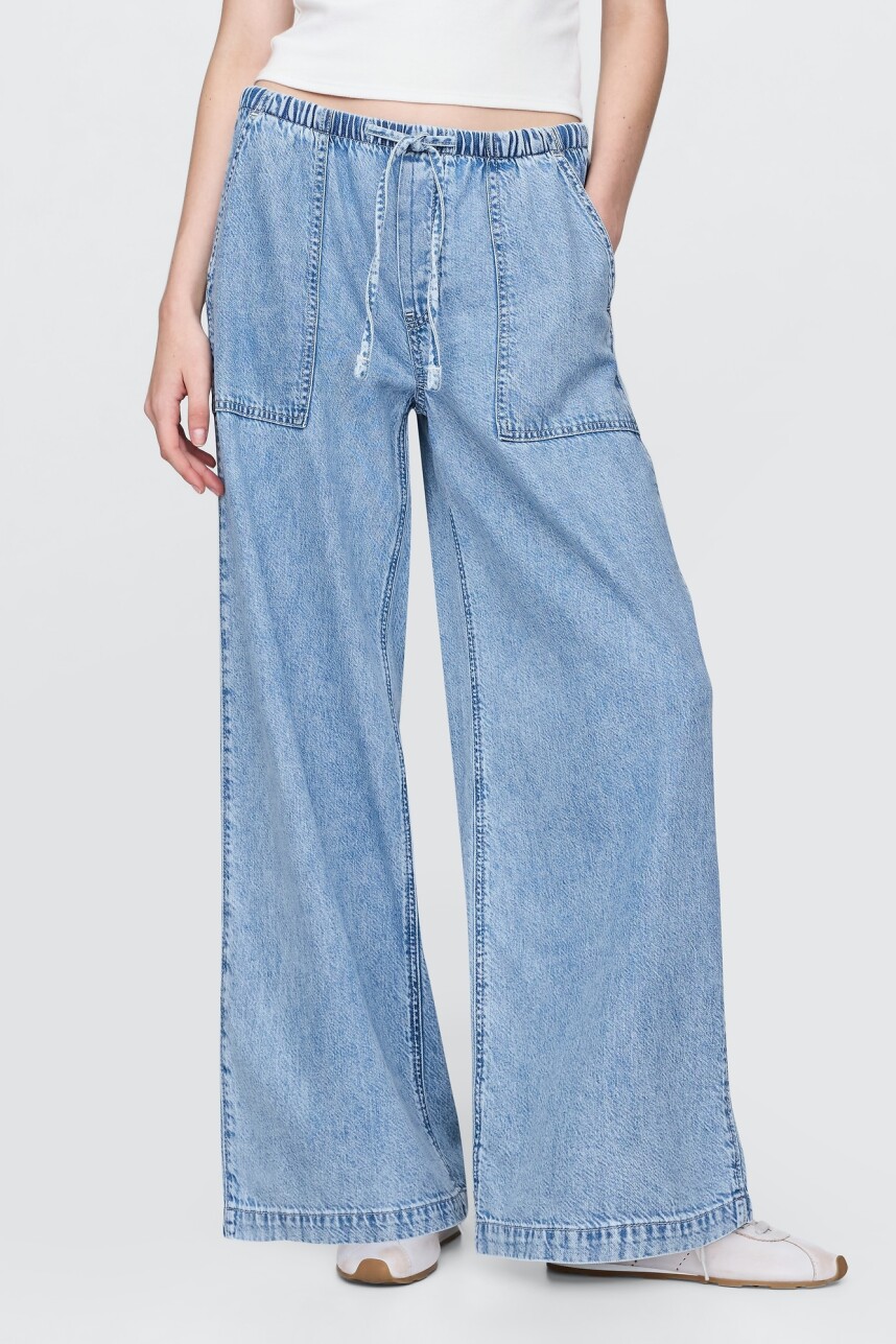 Jean Baggy Easy Mujer Light Indigo 1