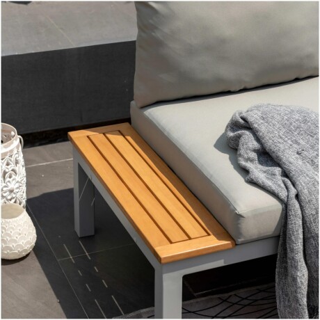 Sillón De Jardín Con Mesa RUSTICO Kingsbury Hydra 1 Cuerpo - Gris Sillón De Jardín Con Mesa RUSTICO Kingsbury Hydra 1 Cuerpo - Gris