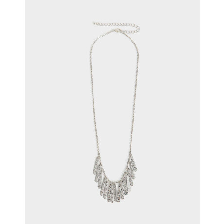 Collar De Metal Plateado