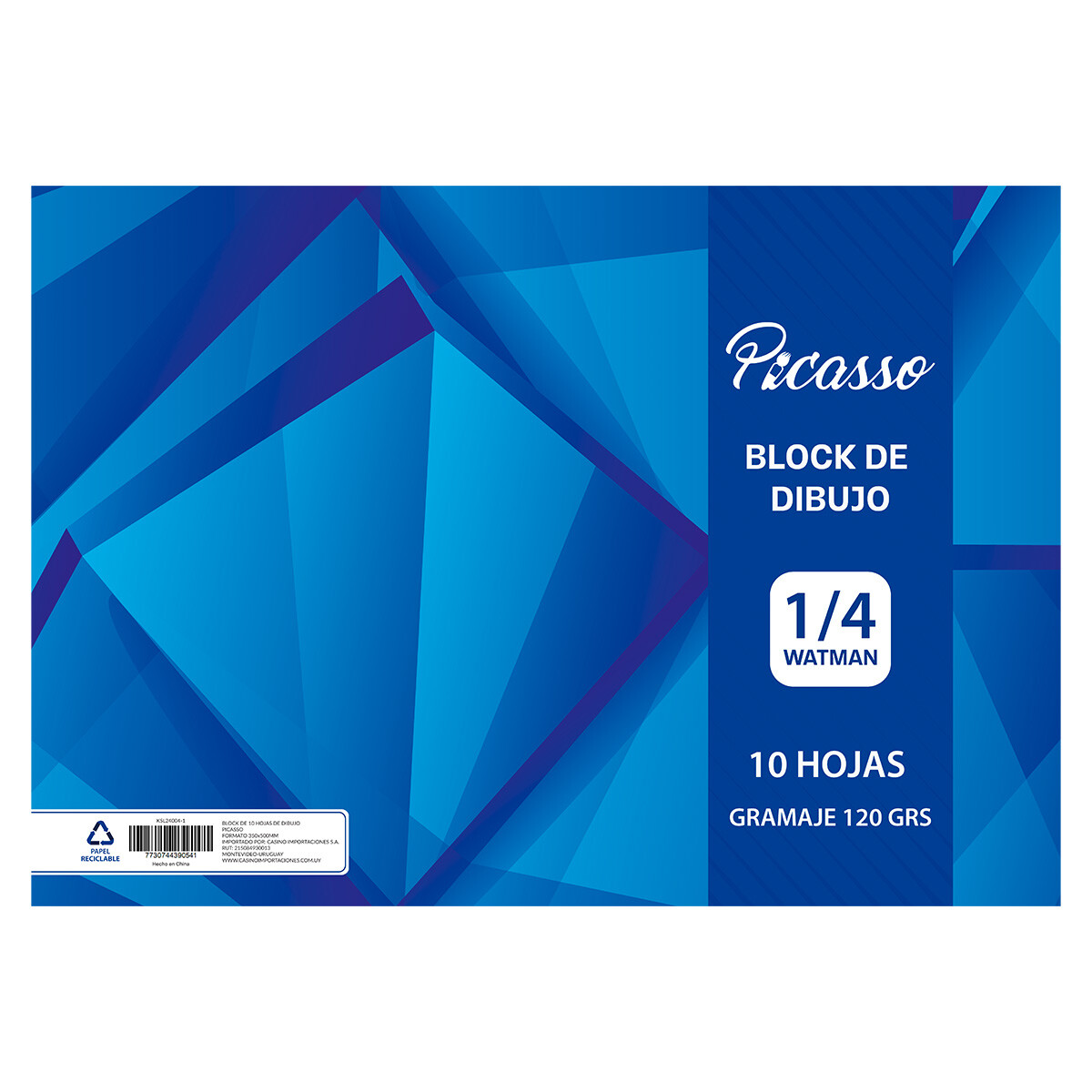 Block de dibujo 1/4 Watman Picasso 120gr 