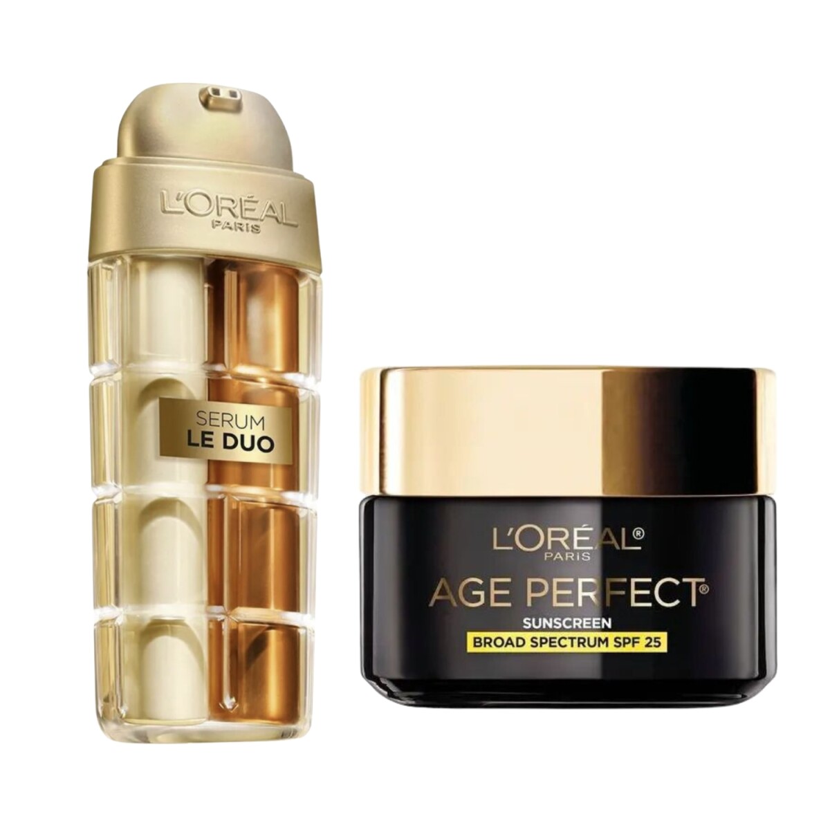 Pack Loreal Paris Sérum Le Dúo + Crema Age perfect día 