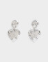 Aros Colgantes Cortos Limited Edition Aros Colgantes Cortos De Corazón - Plateado