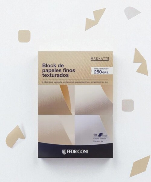 Block c/18 h. Papeles texturados fedrigoni - a4 - 250grs. - Colores surtidos Block c/18 h. Papeles texturados fedrigoni - a4 - 250grs. - Colores surtidos