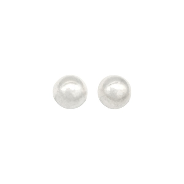 Caravanas media bola-Plata 925-Sin Piedra-CA3573 sinpiedra
