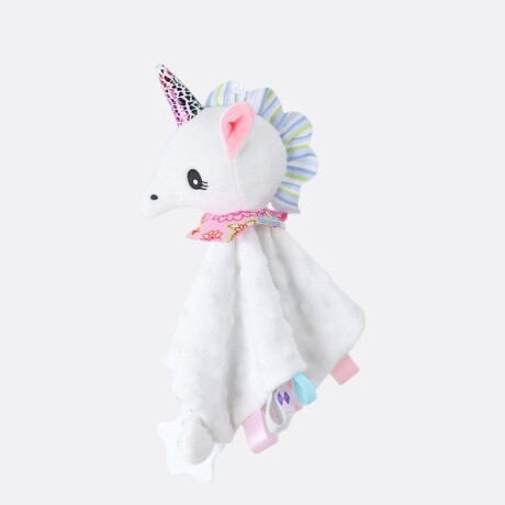 Peluche Apego De Bebé Animales Tiernos Unicornio Blanco