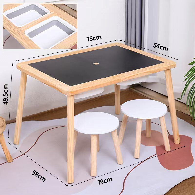 MESA Y SILLAS CON PIZARRA NIÑOS SENSORIAL GUARDA OBJETOS DOBLE CARA MESA Y SILLAS CON PIZARRA NIÑOS SENSORIAL GUARDA OBJETOS DOBLE CARA