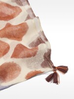 Pañuelo Estampado De Mezcla De Lino multicolor