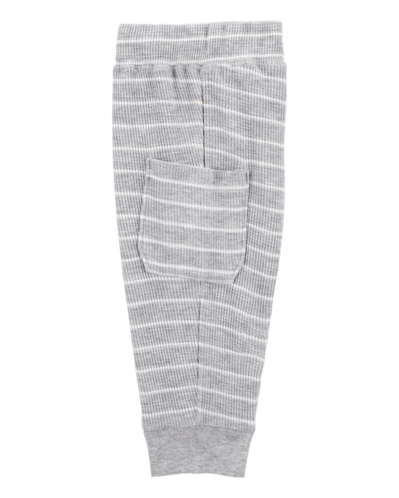 Set dos piezas de algodón térmico, pantalón y body, gris Sin color
