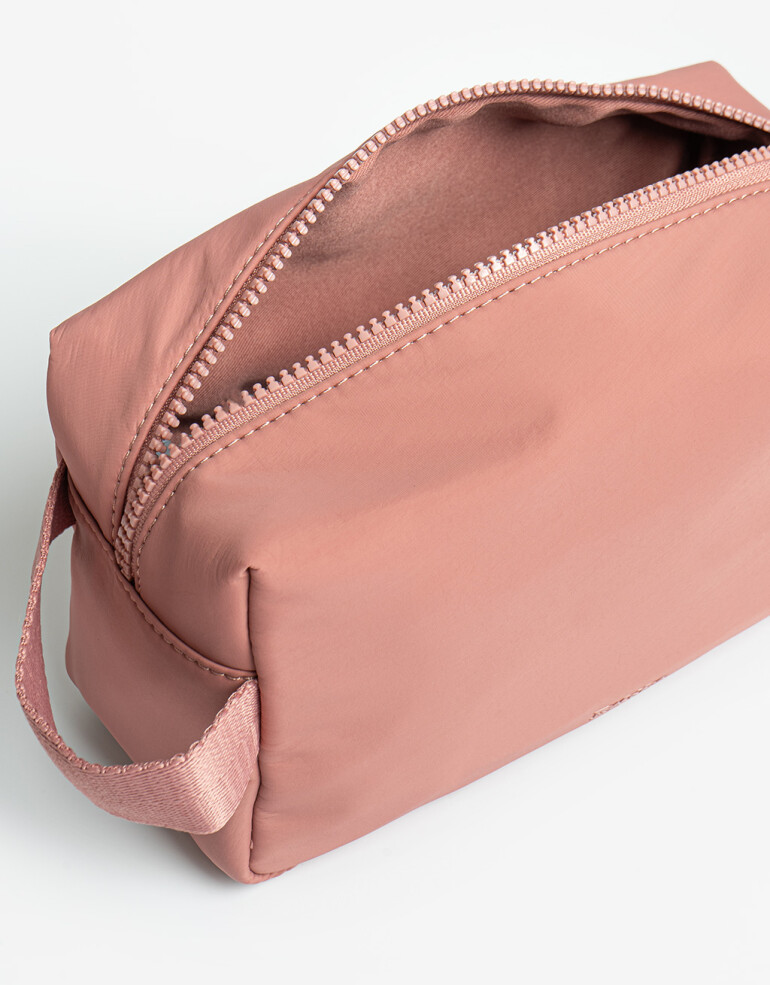 Porta Cosméticos Nylon Portacosméticos De Material Reciclado - Rosa Oscuro