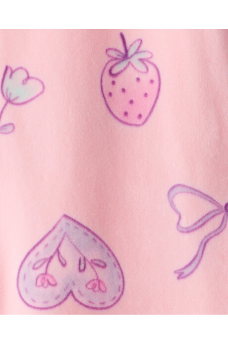 Pijama una pieza de DreamPlush, con pie, rosado, diseño cisnes Sin color
