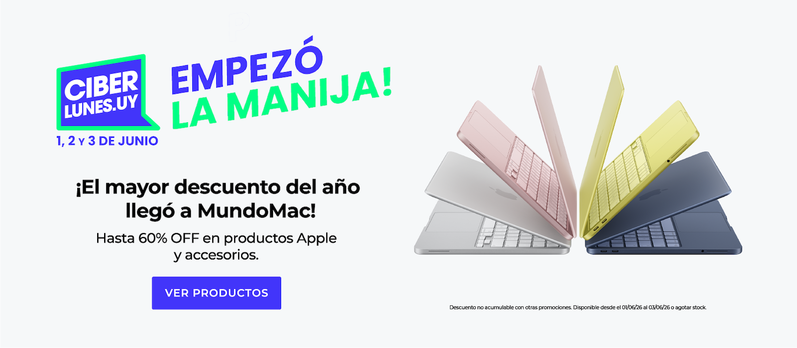 Ciberlunes, iPhone, iPad, MacBook, AirPods, Apple Watch, Neo, M5, Air