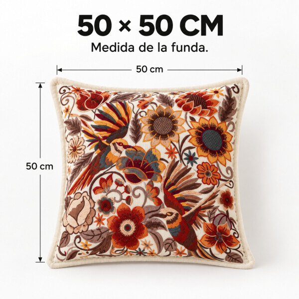 Fundas de Almohadón ZAL 50 x 50 cm Pack x2 Blanco
