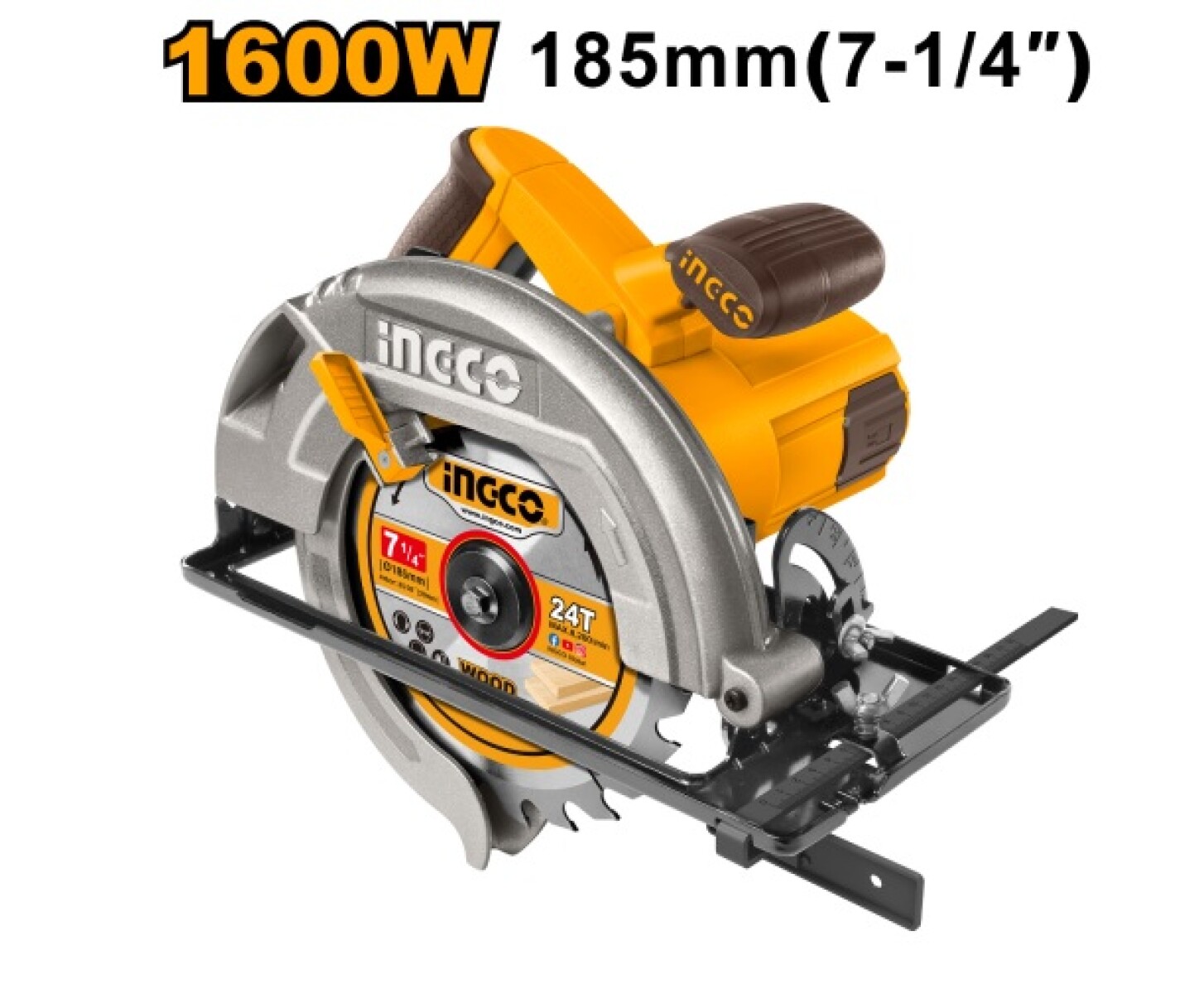 Sierra circular 7 1/4 Ingco 1600w 