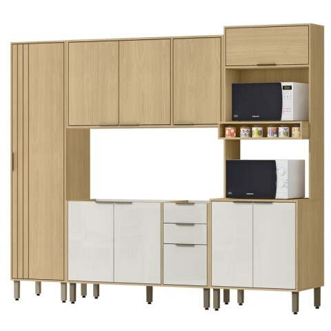 Cocina Modular Gloria 4 Piezas Mdp 15mm Bajo Mesada 120 cm Guías Telescópicas Aéreo Torre Para Horno Microondas y Panelero Cocina Modular Gloria 4 Piezas Mdp 15mm Bajo Mesada 120 cm Guías Telescópicas Aéreo Torre Para Horno Microondas y Panelero