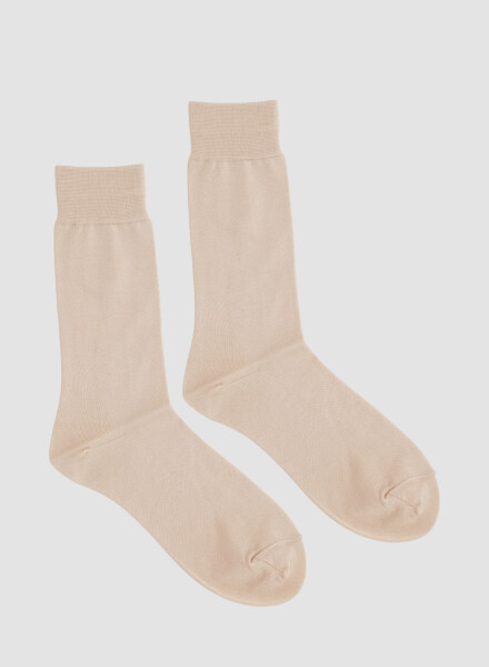 Medias mercerizadas Beige
