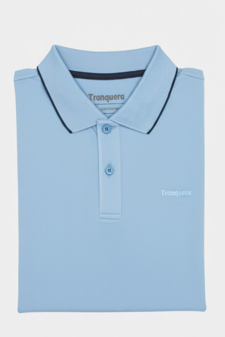 Remera Polo Tranquera Celeste