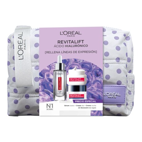 Set Revitalift Hialuronico Loreal Paris Dia+Noche+Serum Set Revitalift Hialuronico Loreal Paris Dia+Noche+Serum