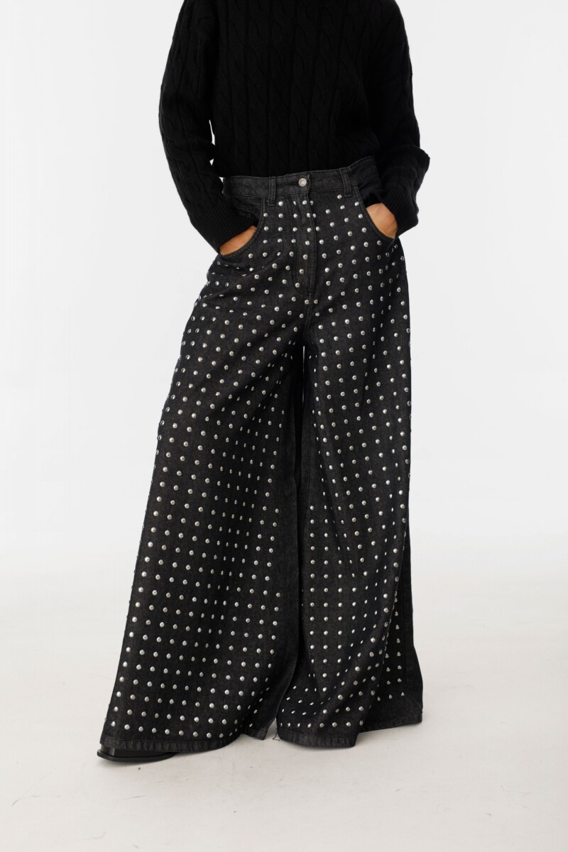 Pantalon Borchie Negro