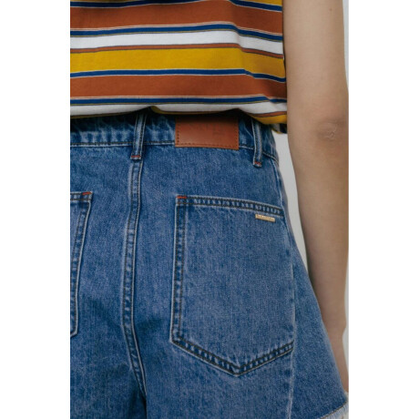 Short Wide Azul Claro