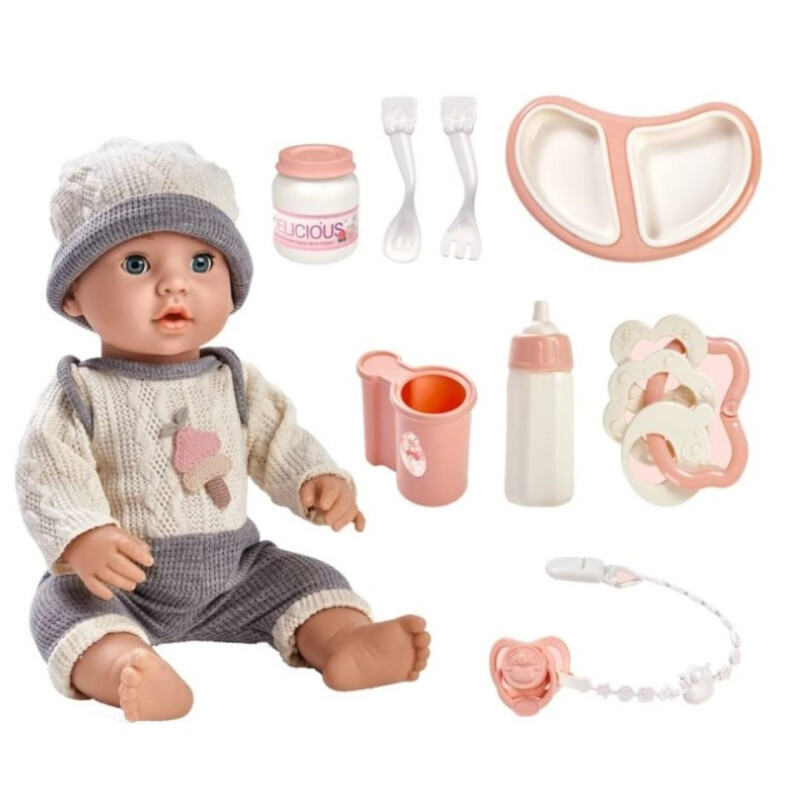 Bebote Reborn 41cm Con Accesorios- Abi Bebote Reborn 41cm Con Accesorios- Abi