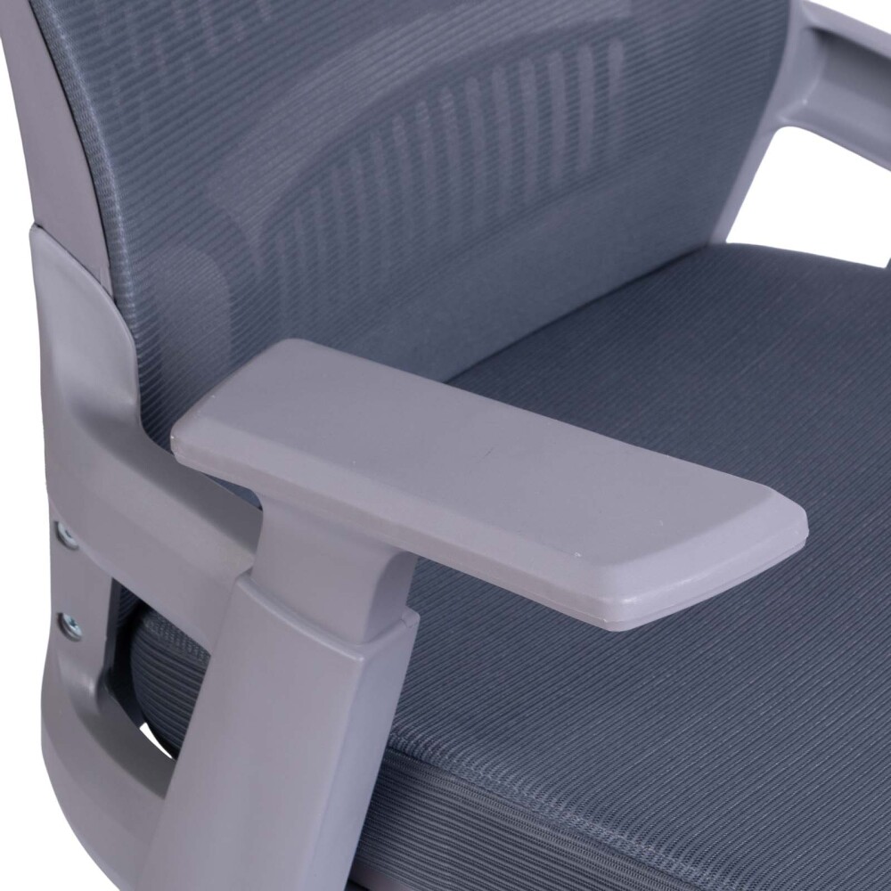 SILLA DE OFICINA MALLA GRIS LOMBARDI