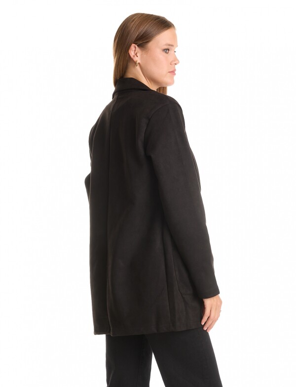 Blazer Faux Suede NEGRO