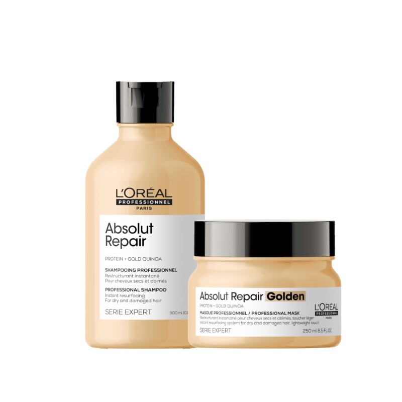 Pack L'oréal Prof Absolut Repair Golden Shampoo + Máscara Pack L'oréal Prof Absolut Repair Golden Shampoo + Máscara