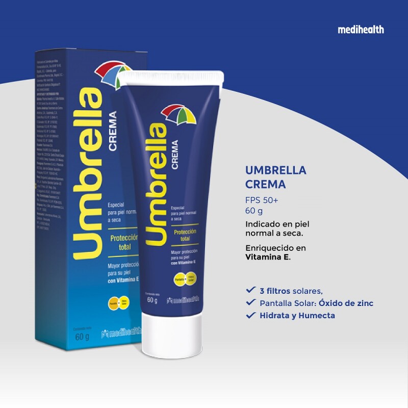 Protector Solar Umbrella Spf 50+. Crema 60 Grs. Protector Solar Umbrella Spf 50+. Crema 60 Grs.