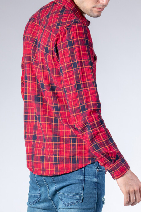 CAMISA WICK W20 RUSTY Rojo