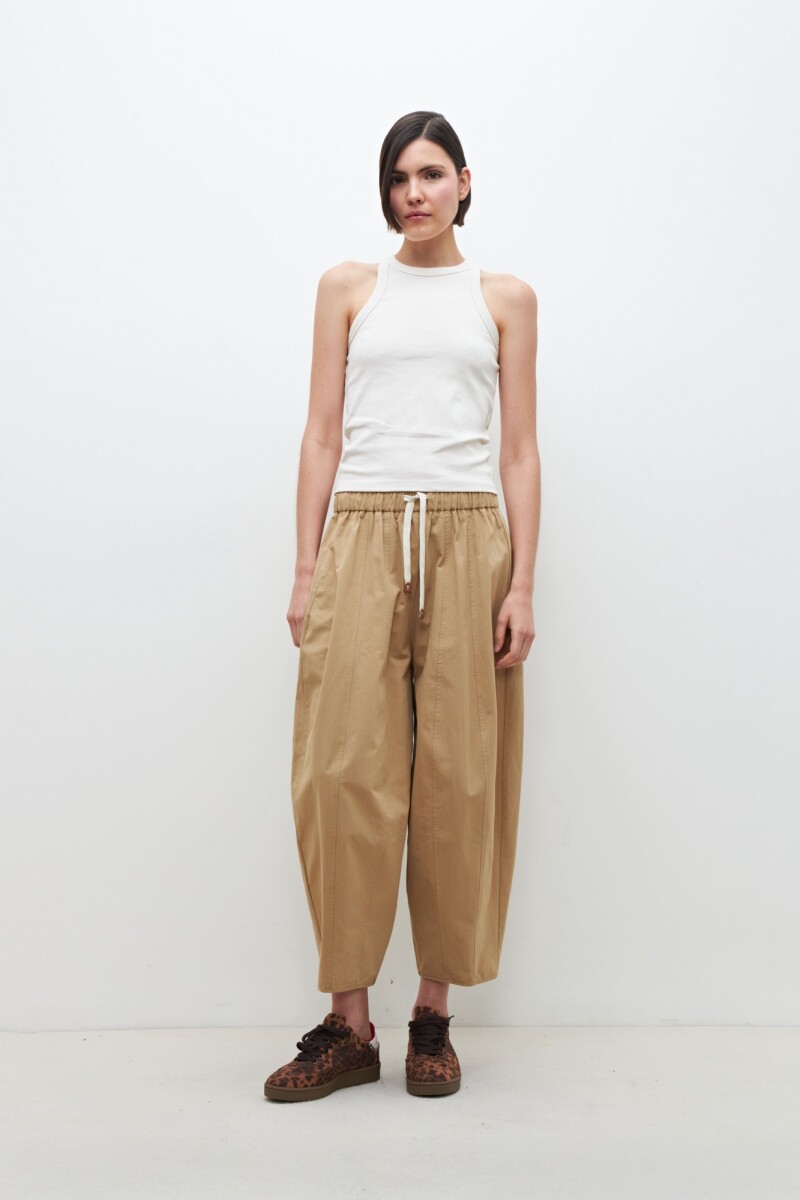 Pantalón barrel khaki