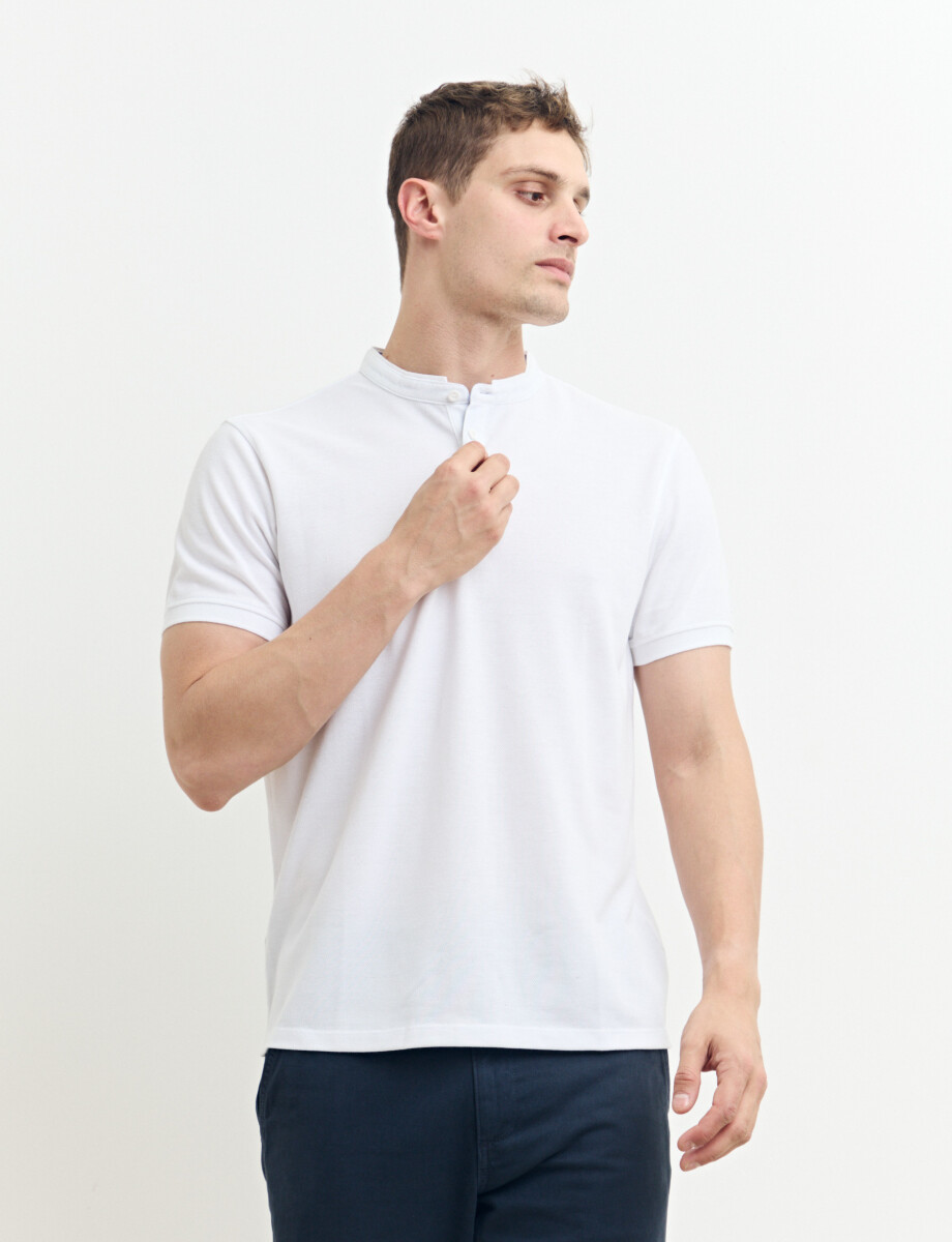 520750 REMERA HARRINGTON LABEL Blanco