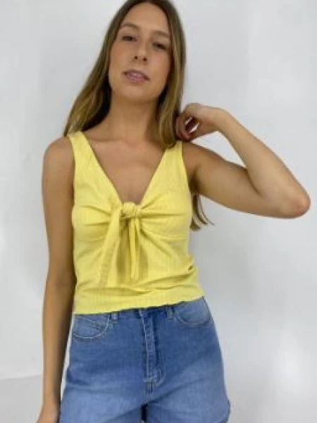 TOP WANNA RIB 17 AMARILLO
