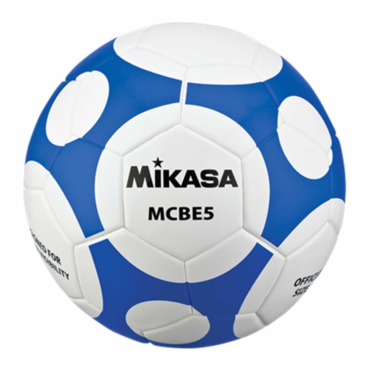 Pelota Mikasa MCL5 Balón De Fútbol - Blanco y Azul 
