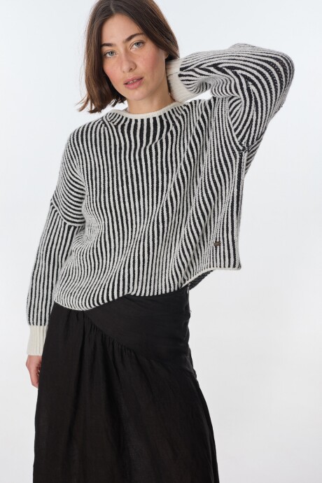 Sweater Astral Crudo/Negro