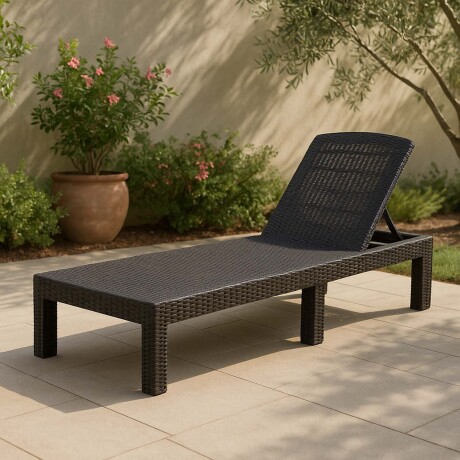 REPOSERA PLEGABLE POLIPROPILENO NEGRO TULUM