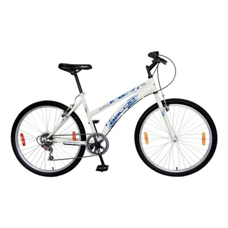 Bicicleta Baccio Alpina Lady Montaña rodado 26 con 6 cambios Blanco
